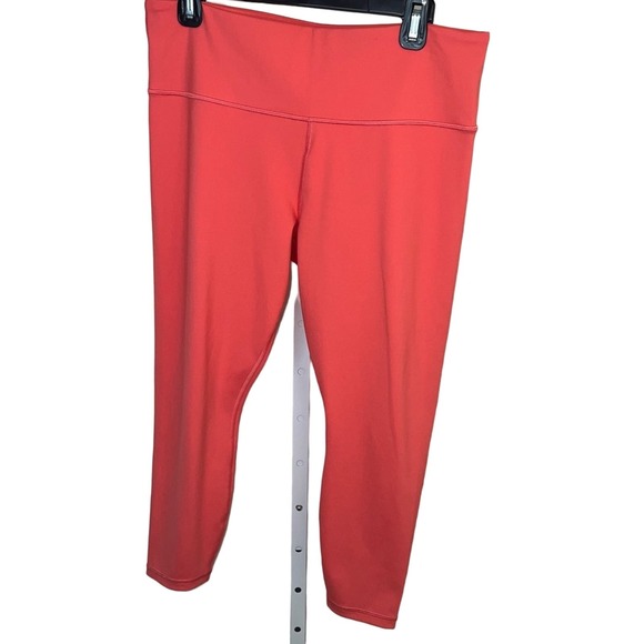 Athleta Elation 7/8 Tight  Orange Coral Size LP Large Petite - Picture 3 of 12